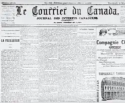 Image illustrative de l’article Le Courrier du Canada