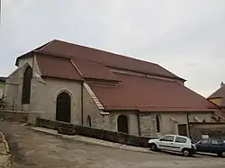 Vue arrière de l'église