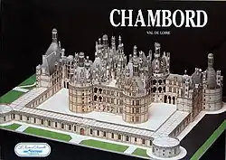 Couverture du livre-maquette ayant pour thème le Château de Chambord.