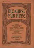 Die Kunst für Alle, couverture de Peter Behrens, août 1902.