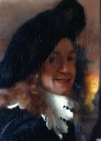 Autoportrait présumé,détail de L'Entremetteusevers 1650