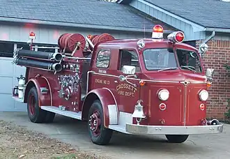 A restored 1954 American LaFrance Type 700 pumper.