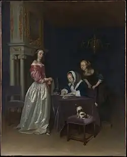 Indiscrétion (1660-1662) de Gerard ter Borch