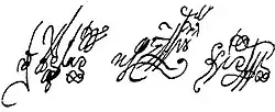 signature de Cyrille VI de Constantinople
