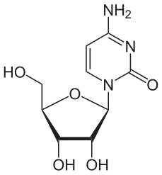 structure chimique de la cytidine