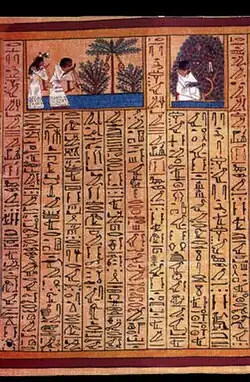 Formules 58 et 59 du papyrus d'Ani.