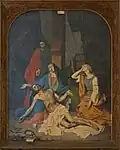 Déploration du Christ, peinture du XIXe&nbsp;siècle.