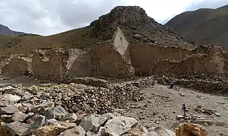 Ruines de l'ancienne église.