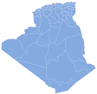 Carte d'Algérie (Wilaya d'Alger)
