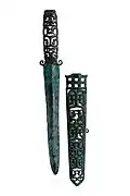 Dague en bronze avec fourreau, VIe&nbsp;– Ve&nbsp;siècle av. J.-C. British Museum.