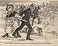 Confrontation entre la police et les mineurs gréviste lors d'une émeute, 1898