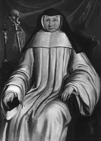 Abbesse des sœurs cisterciennes.