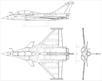 vue en plan de l’avion