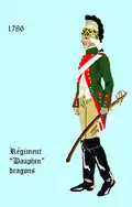 régiment du Dauphin dragons de 1786 à 1791