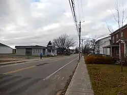 Route 261 à Daveluyville.