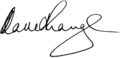 Signature de David Lange