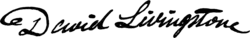 signature de David Livingstone