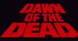 LOGO du film, Lettres ROUGES sur fond NOIR en PERSPECTIVE