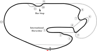 Autre tracé pour la moto, avec chicane et infield.