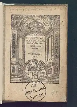 Image illustrative de l’article De servo arbitrio