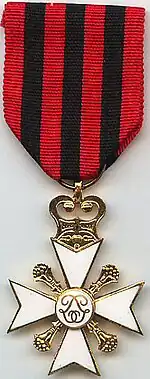 Croix civique belge 1re&nbsp;classe (1882 et 1883)