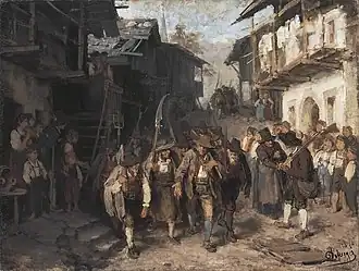 Franz Defregger, Le Dernier Contingent, 1872