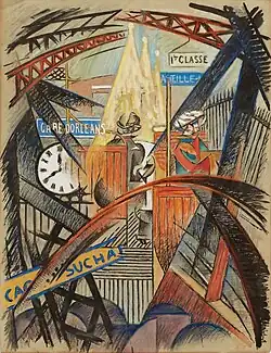 Métro, gare d’Orléans, vers 1912-1914, Paris, musée d'Art moderne de Paris.