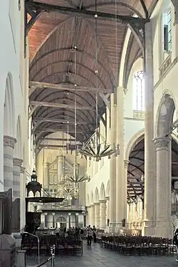 Intérieur de l'église de Delft.