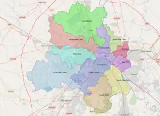 Localisation de District Nord de Delhi