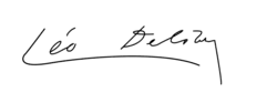 signature de Léo Delibes
