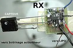 récepteur infra-rouge câblé