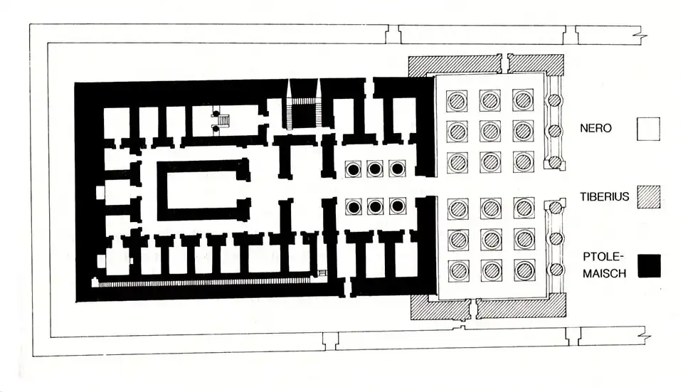 Les trois périodes principales de la construction.