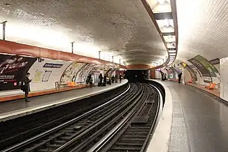 Les quais de la ligne 6.