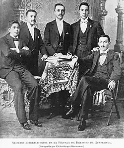 Étudiants en droit de l'Universidad Nacional.