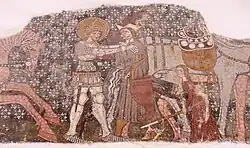 La lutte du roi avec le Couman