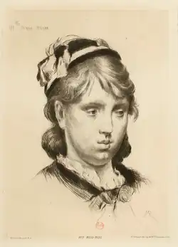 Mlle&nbsp;Mou-Mou (1879), pointe sèche.