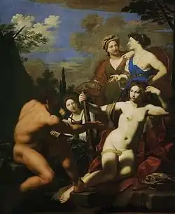 Michele Desubleo, 17ème - Hercule et Omphale - Sienne Pinacothèque nationale