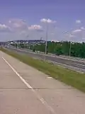 Autoroute D2 à Bratislava (vers la Rép. tchèque).