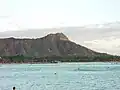 Le Diamond Head sur la plage Waikiki à Hawaï