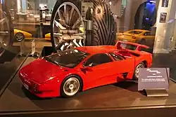 Modèle réduit de Lamborghini Diablo utilisé pour les effets spéciaux du film