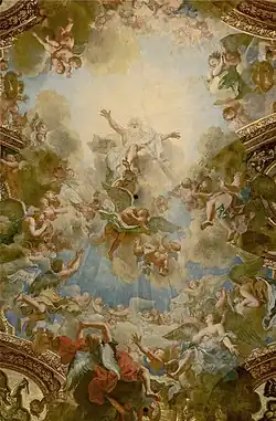 Dieu-le-Père Tout Puissant (vers 1715)plafond de la Chapelle du château de Versailles