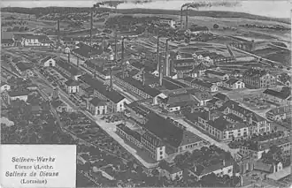 Vue de Dieuze au début du XXe&nbsp;siècle (5).