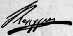 signature de Dimítrios Kallérgis