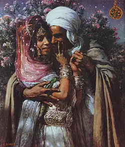 Abd-el-Gheram et Nouriel-Aïn, légende arabe. Esclave d'amour et Lumière des yeux , vers 1900Paris, musée d'Orsay