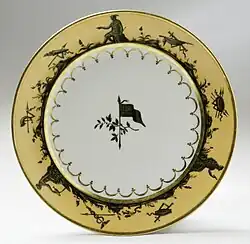 Assiette, c. 1805. Musée d'Art du comté de Los Angeles