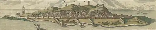 Diu, in Braun et Hogenberg, 1582