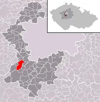 Localisation de Dobřichovice