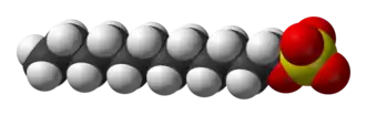 Modèle condensé de l'anion laurylsulfate