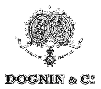 Gravure des armes de la maison Dognin.