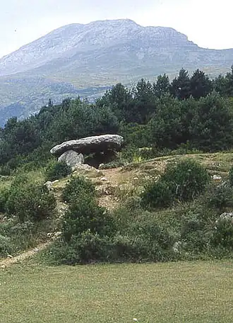 Le site du dolmen.